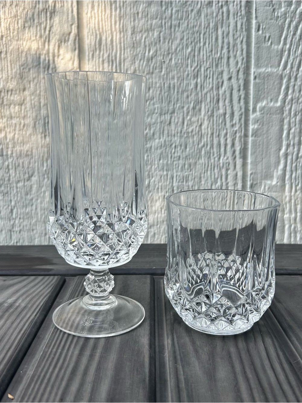 Pair of Longchamp Crystal Glasses